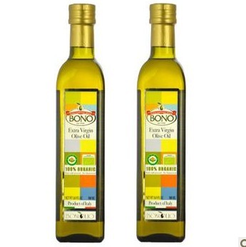 BONO包锘意大利原装进口双认证有机特级初榨橄榄油500ml*2组合装