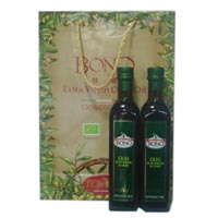 BONO包锘意大利原装进口特级初榨橄榄油500mＬ＊2简装礼盒